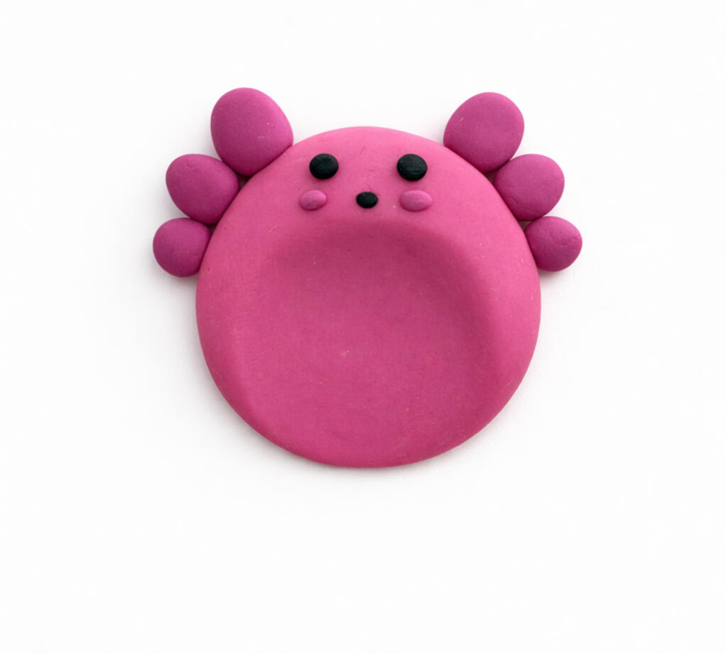 cute axolotl worry stone