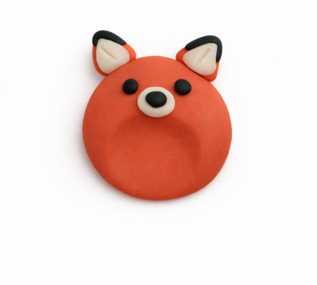 cute fox worry stone