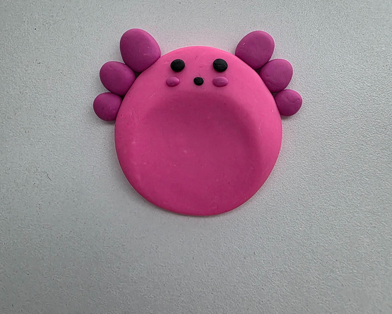 cute axolotl worry stone